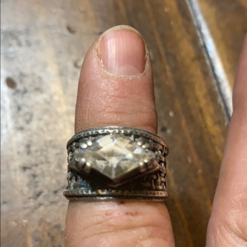 CZ sterling silver ring